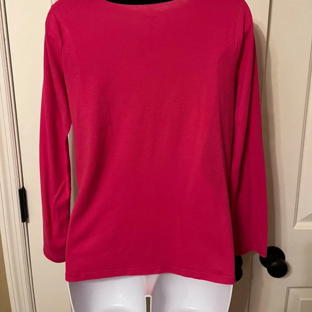 Justice Dance pink and black long sleeve top
